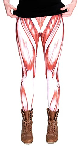 cosey - Leggings colorés imprimés (Taille Unique) - Design Muscles