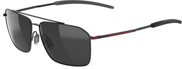 Bollé - FLOW Black Red Matte – Volt+ Gun Polarized, Sonnenbrille, Large, Unisex Erwachsene