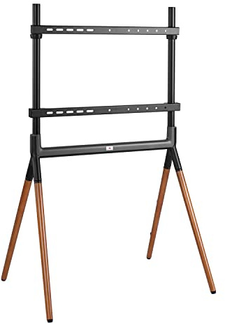 Maclean MC-926 Universal TV Stand 49-70 TV Stand Upp Till 40kg Max. VESA 600x400 Kompatibel Med LCD LED OLED QLED Plasma Svart/Valnöt
