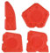 KEYU® Set Raschietti e Beccucci per Silicone | Spatola per Fughe | Raschietto Rimuovi Silicone | Beccucci per Cartucce di Silicone (Set Di Spatole)