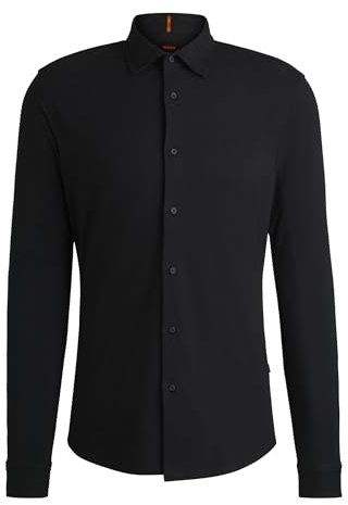 BOSS Mens Mysoft 2 Slim-fit Shirt in Cotton Jersey