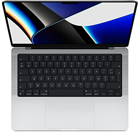 Apple 2021 Macbook Pro med Apple M1 Pro Chip (14-Tum, 16GB RAM, 512GB SSD Kapacitet) (QWERTY Italian) Silver (Renoverad)