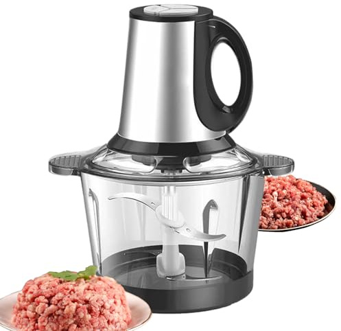 Pequeño procesador de alimentos - Chopper y cortador de vegetales eléctricos | Gadget de cocina portátil batidora para frutas, verduras, ensaladas, cocción, alimentos para bebés | Preparación rápida c