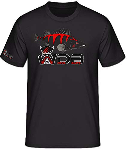 Wild Devil Baits T-Shirt Angelshirt Shirt Angelkleidung Kurze Ärmel (XXXL)