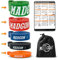 MADGON Resistance Bänder (als Einzelband in 5 Stärken oder im Set). Reißfeste & haltbare Trainingsbänder mit Beutel und PDF Guide. Widerstandsbänder für alle Muskelgruppen. Fitness Band Loop