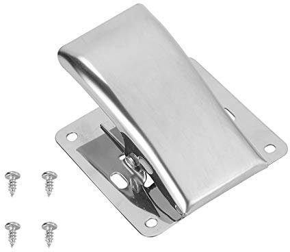 Ever Fischreinigun Filetklemme - Edelstahl Tiefbacken Fischfiletklemme Endklammer mit Befeigunschrauben zum Reinigen der Tischk derplatte