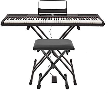 SDP-2 Stage Piano by Gear4music + Stand and Adjustable Bench