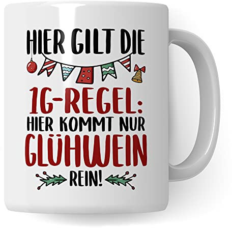 Tazza per vin brulé, idea regalo per l'inverno, Natale e l'avvento, in ceramica, idea regalo