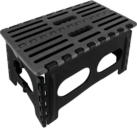 Performance Tool W85041 Heavy Duty Folding Step Stool with Non-Skid Platform, 15-inch Wide, 300 lb. Capacity, Easy to Store and Clean