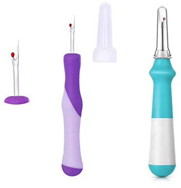 Nähen Nahttrenner 2 Stück Stichentferner Nähwerkzeuge Gummi Griff Ergonomisch Nähfadenentferner Pfeiltrenner Faden Nahttrenner auftrenner