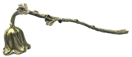 rockible Éteignoir à Bougies Vintage, Bougie Extincteur avec Long Manche, Cadeau pour Amoureux, pour Éteindre la Flamme de la Bougie en Toute Sécurité, Bronze