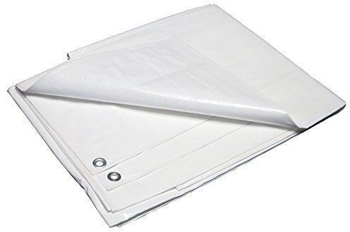 Allround Abdeckplane Weiss 10x12 m 150 g/m² - Gewebeplane Industrieplane Schutzplane - universell verwendbar - Verschiedene Größen