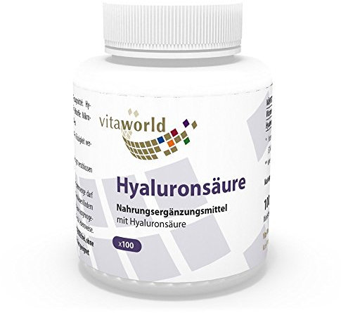 Vita World Acido Ialuronico 100mg 100 Capsule Made in Germany