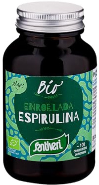 Santiveri - Espirulina Algas Marinas Alimento Suplemento Comprimidos - 100 Comprimidos