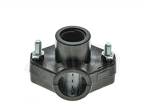 10 PZ PRESA A STAFFA SEMPLICE 25 X 1/2 PER IRRIGAZIONE TUBO ACQUA GIARDINAGGIO