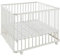 Geuther 2261 Laufgitter Lucilee | Passung: 90 cm x 97 cm | 3-fach werkzeuglos höhenverstellbar | gepolsterter Laufstall | in 4 Farbvarianten und 7 Designs erhältlich | Farbe: Weiß | Muster: Stern