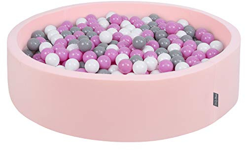 KiddyMoon Mjuk boll pit rund 7 cm/2,75 tum för barn, skumboll pool baby lekbollar barn, certifierad tillverkad i EU