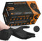 GripSense Nitrile Gloves (2 Packs of 50) - High Density Diamond Grip Black Gloves - Latex & Powder Free Black Nitrile Gloves Medium - Mechanic Gloves Extra Thick & Super Strong - Max Dexterity L5