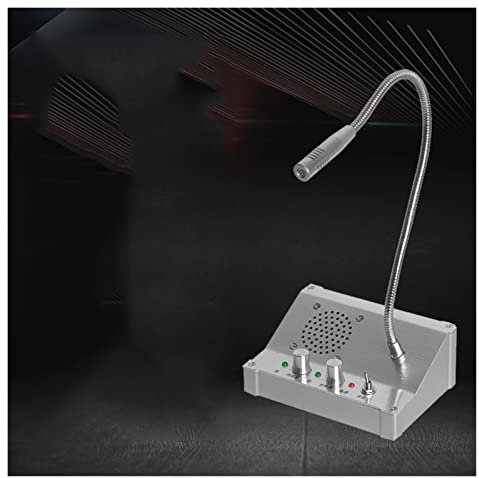 Intercomunicador de Contador de Doble vía FL-CK1 Sistema de intercomunicador de Contador de Ventana de Doble vía para Banco Interfono Estación de Toque Cero Boleto Hospital Cargo C