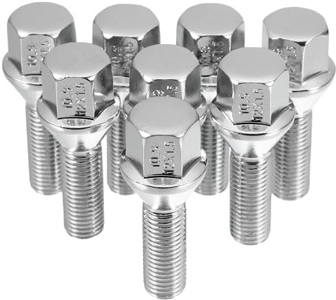 QUARKZMAN M12 x 1,5 Roue Boulons Cône 60° Boulons Cosse Nutswheel Goujons Ensemble 8pcs