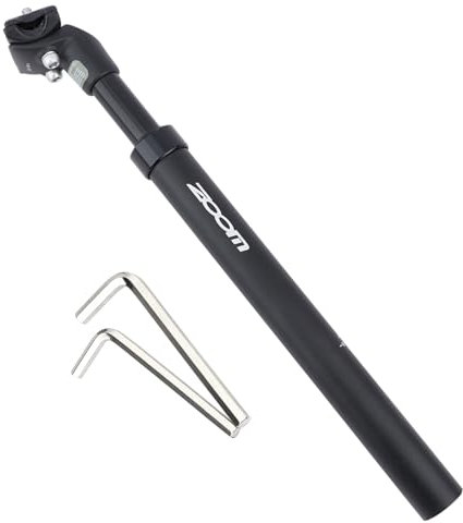 Yongness Fahrrad Gefederte Sattelstütze, Spring Stoßdämpfer-Sattelstütze, Durchmesser 27,2 mm,30,8mm,31,6mm,geeignet für Elektrofahrräder, MTB, Stadtfahrräder Federsattelstütze (schwarz 27,2 mm)