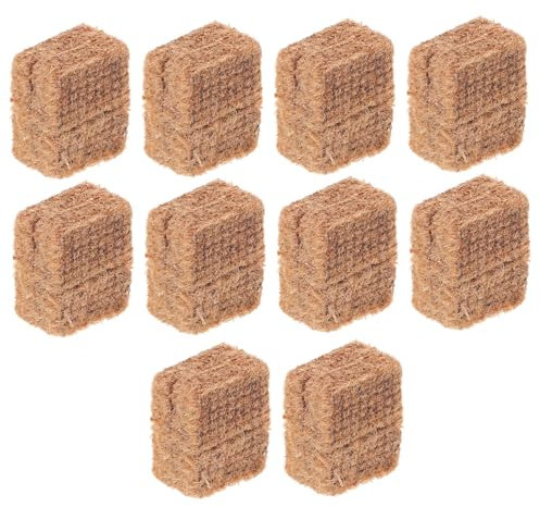 Yardwe 10pcs Quick Ignition Bbq Fire Starter Blocks Outdoor Fire Starters for Camping