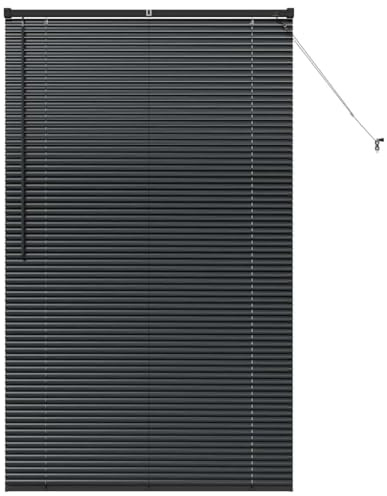 vidaXL Persienner Svart 175 x 100 cm Aluminium