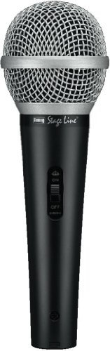 IMG Monacor 233290 DM-1100 Dynamisches Mikrofon, Schwarz