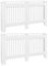 vidaXL 2X Heizkörperverkleidung Weiß MDF 152cm Heizung Abdeckung Heizkörper
