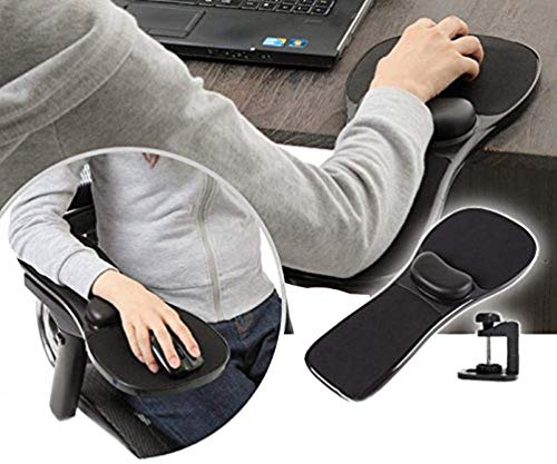 Tapis de souris avec repose-poignet pour ordinateur - Support ergonomique pour la maison, le bureau - Extenseur de chaise de bureau