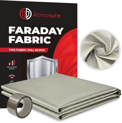 Faraday Fabric & Tape — Military Grade DIY Faraday Bags — 5G, EMP & EMF Protection — EMF Blocker & WiFi Jammer