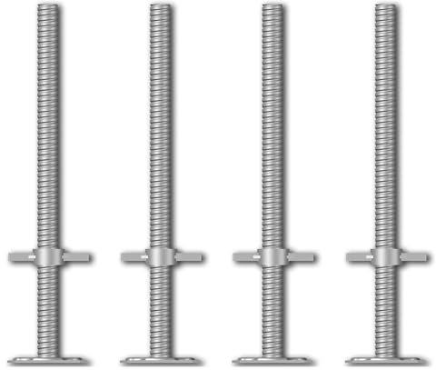 ALTEC Fußplatte Eco mit Stahlspindel | Rollfix® 2.0 (4 Stück)