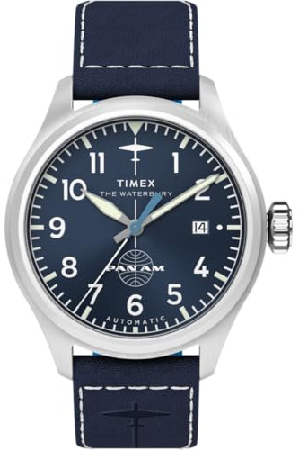 Timex Men's Analogue Automatic Watch Waterbury X Pan Am
