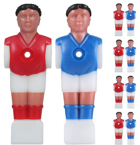 SOPOTUTU 10 Pezzi Mini Figure Calciatori da Calcio Balilla in Abs Resistente Sostituzione Realistica per Tavolo da Calcio Accessori per Gioco Competitivo con Squadra