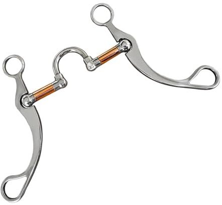 per bocca equestre - Attrezzatura di controllo delle redini in metallo, strumento di addestramento antitrazione, hardware per finimenti di guida, dispositivo di per, attrezzatura