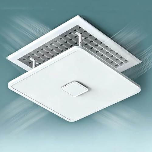 Deflettore Quadrato per Climatizzazione Centralizzata, Deflettore per Condizionatore da Soffitto, Impedisce all'aria Fredda di Soffiare Direttamente, Facile da Installare (60x60cm/24x24in)