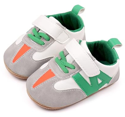 Pjeghbvop Baskets pour nouveau-né, bébé préwalker, chaussures de sport, chaussures d'apprentissage de la marche