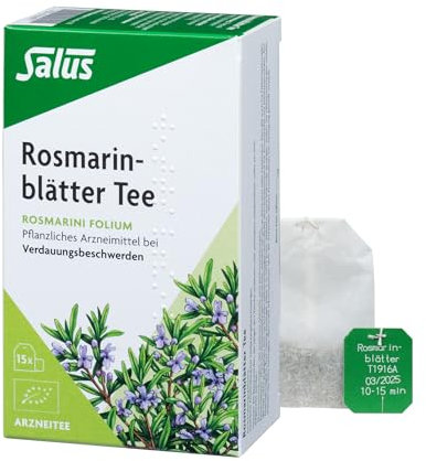 Salus - Rosmarinblätter Tee - 1x 15 Filterbeutel (30g) - Arzneitee - Rosmarini folium - pflanzliches Mittel bei Verdauungsbeschwerden - bio