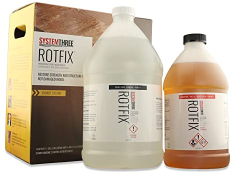 System Three RotFix Penetrating Epoxy Sealer, 1.5 Gallon Kit