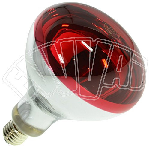 LAMPADA INFRAROSSI 150W ROSSA E27 / RISCALDAMENTO PULCINI E ALTRI ANIMALI