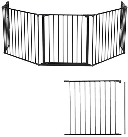 DOLLE geprüftes Kaminschutzgitter schwarz Breite bis 350 cm