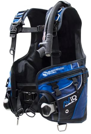 Sherwood Avid Jacket-Style BCD — Weight-Integrated Buoyancy Compensator with 6 D-Rings, Dual Tank Bands & Accessory Mounts | XS–3XL | Scuba Diving BC for Men & Women