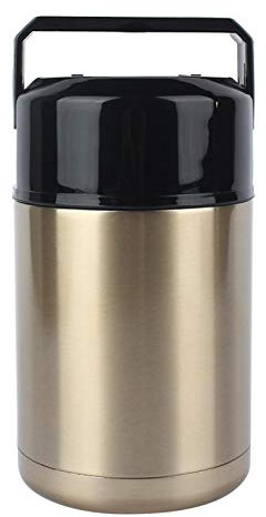 Thermobehälter für Essen, 1000ml Thermotopf Thermobecher Essen Edelstahl Wärmebehälter zum Mitnehmen Henkelmann Thermo Speisebehälter Isolierter Suppenbehälter Thermo Lunchbehälter, für Schule Büro