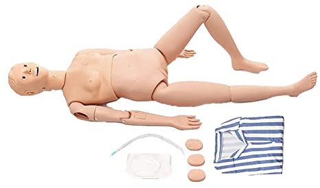 UIGJIOG Manichino for L'addestramento 24 Elementi delle Abilità Infermieristiche da Allenamento Geriatrico 165Cm Modello di Simulatore for La Formazione Didattica Forniture Mediche