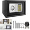 Tresor - Tresor Klein 31x20x20cm - Safe Tresor Feuerfest mit Zahlenschloss & 2×Notschlüssel - Digitaler Elektronischer Safe mit Doppelstahlbolzen - Minisafe Stahlsafe Schwarz Möbeltreso Wandtresor