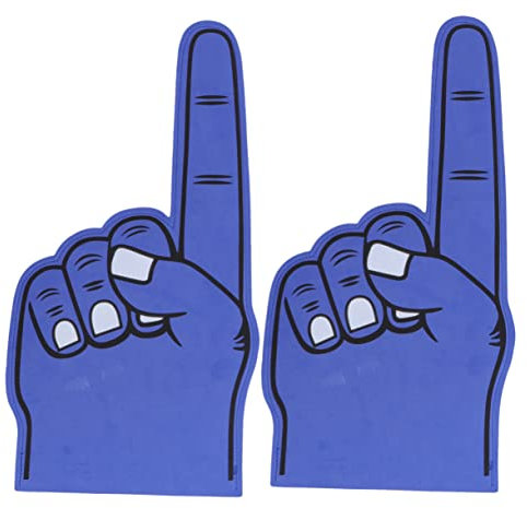 TOYANDONA 2 Stück Abschlussball-Requisiten Abschlussball-Geschenke Sportzubehör Splat-Spielzeug Sportspiele Partygeschenke Schaumstoff-Fingerhandschuhe Blauer Handschuh