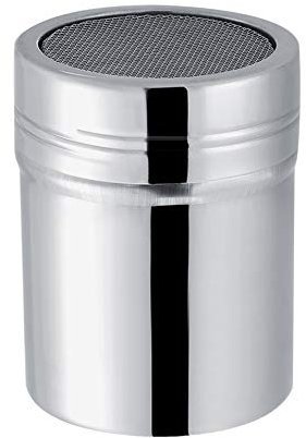 Yosoo Health Gear Saupoudreuse à Sucre Glace, Saupoudreuse à Epices En Acier Inoxydable, Saupoudreuse à Trou Avec Couvercle Pour Cacao, Cannelle En Poudre, Sucre Glace, Chocolat, Café