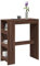 Gecheer Mesa Alta Bar con estantes marrón Roble 90x40x103,5 cm,Mesa Estrecha Alta Recibidor,Mesa Auxiliar Cocina
