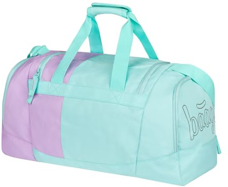 Baagl sportväska barn flickor pojkar tonåringar – snygg resväska med skofack – väska för sport, fotboll, balett, skola och fritid, simväska, 25 l, Söt, 48 × 21 × 25 cm, Sporter