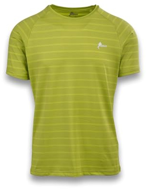 ANDE Omio T-shirt för män – andningsbar teknisk tröja för löpning och fitness, Lime, XL